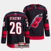 paul stastny hurricanes black 2022 23authentic home 25th anniversary jersey