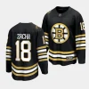 pavel zacha bruins black 2023 24 100th anniversary premier jersey