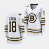 pavel zacha bruins white 100th anniversary women jerseys