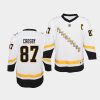 penguins sidney crosby white 2021 reverse retro youth jersey