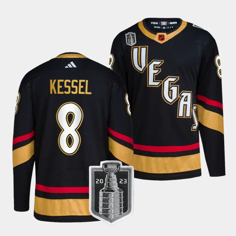 phil kessel vgk black 2023 western conference champions reverse retro jersey