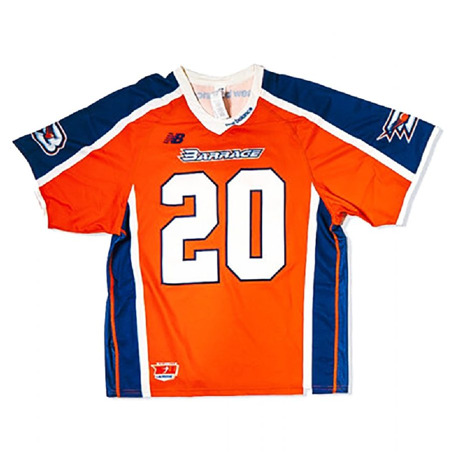 philadelphia barrage 2020 mll lacrosse orange jersey