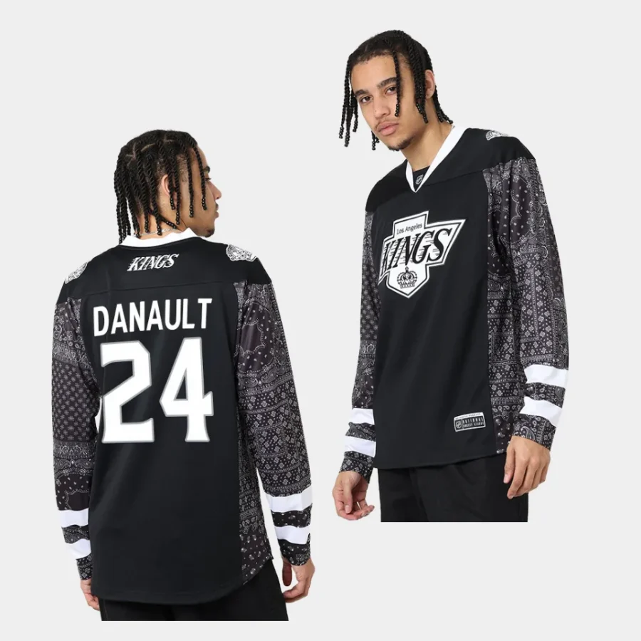 phillip danault kings nhl bandana paisley black jerseys