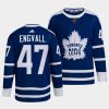 pierre engvall maple leafs blue 2022reverse retro 2.0 authentic primegreen jersey