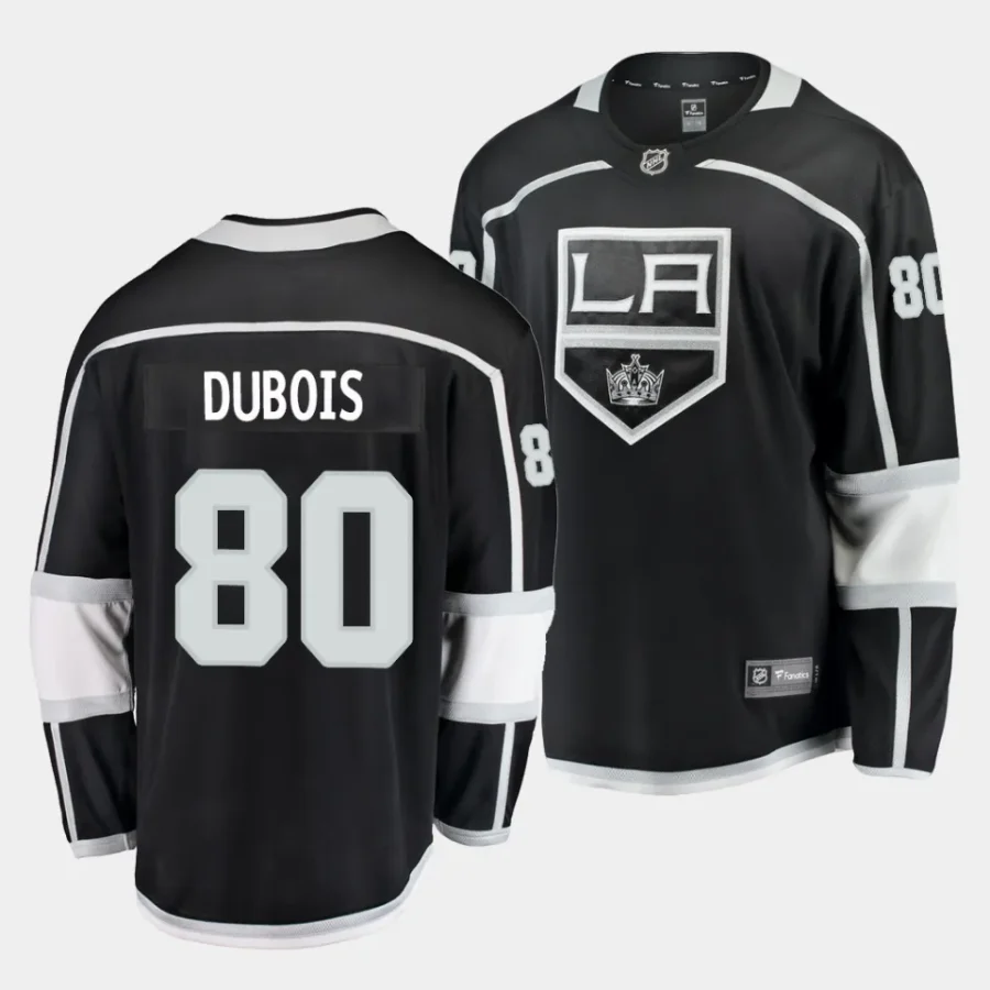 pierre luc dubois la kings black home breakaway player jersey