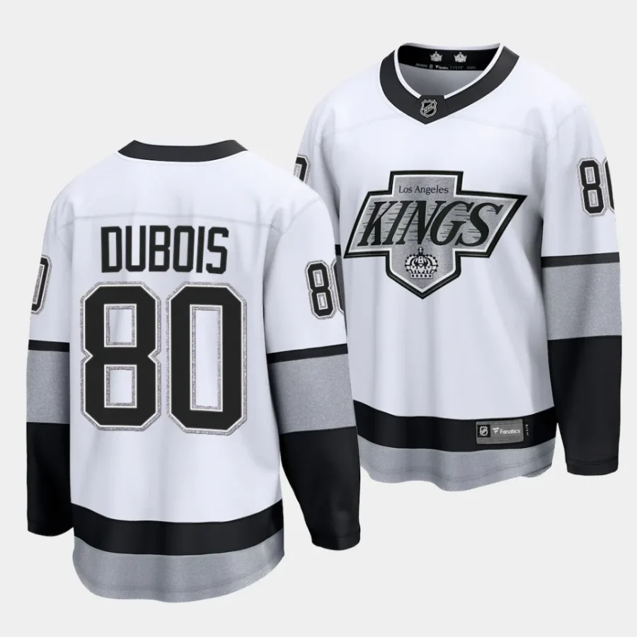 pierre luc dubois la kings white alternate breakaway player jersey