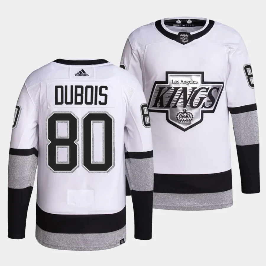 pierre luc dubois la kings white alternate primegreen authentic projersey