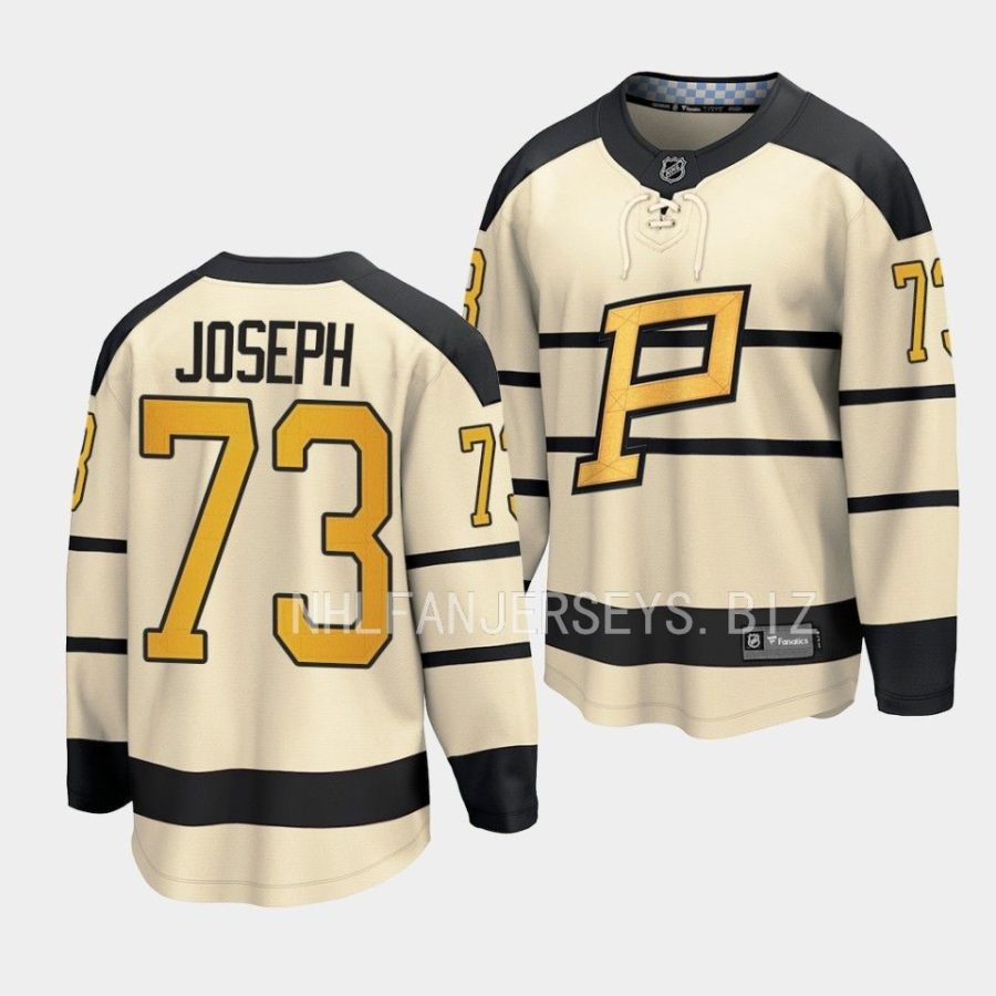 pierre olivier joseph penguins cream 2023 winter classic player jersey