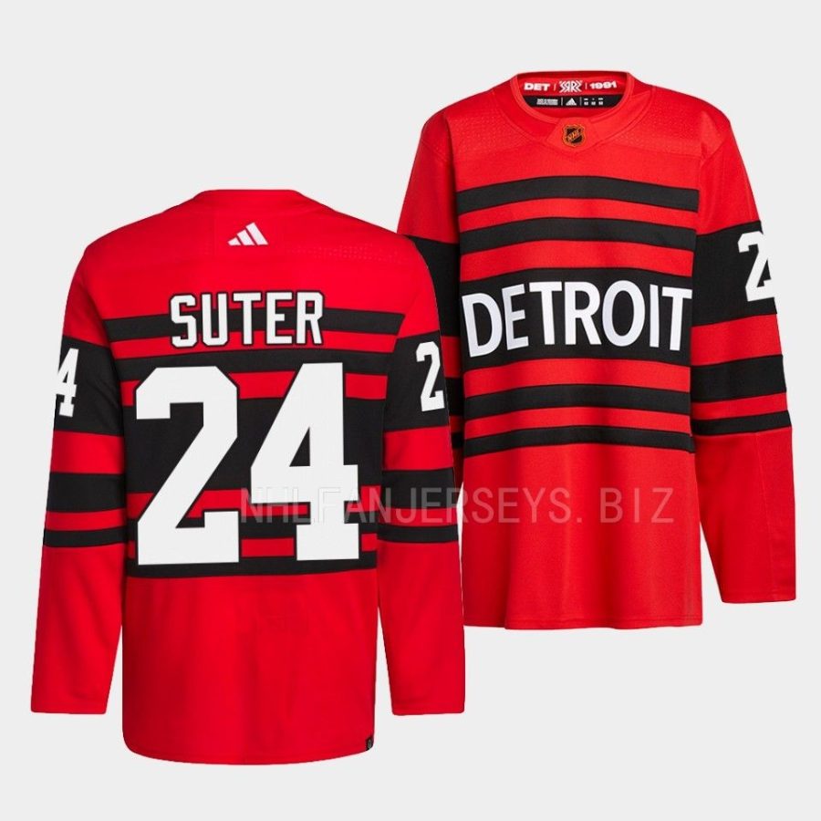 pius suter red wings red 2022reverse retro 2.0 authentic pro jersey