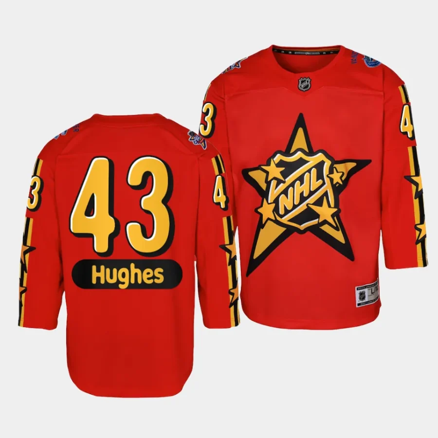 quinn hughes canucks 2024 nhl all star game youth redpremier jersey