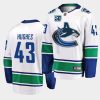 quinn hughes sideline whitejersey 4