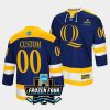 quinnipiac bobcats custom 2023 ncaa frozen four navy ice hockey jersey