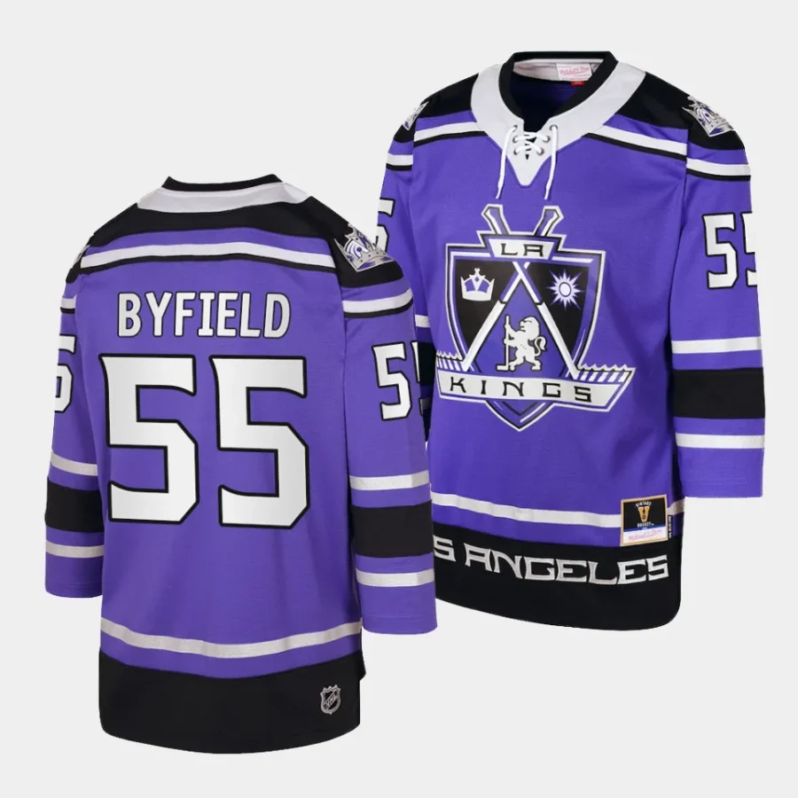 quinton byfield kings purple 2002 blue line player jersey