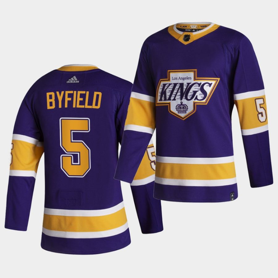 quinton byfield kings purple 2021 reverse retro authentic jersey