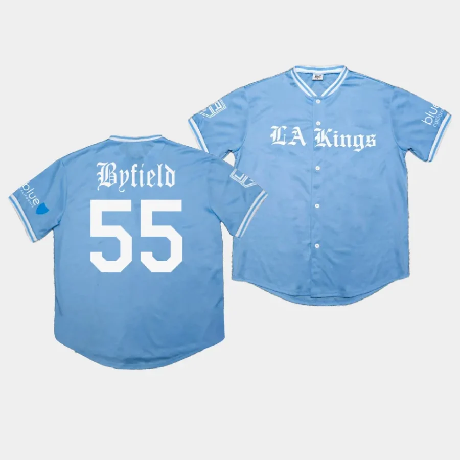 quinton byfield la kings blue 2023 dodgers night baseball jersey