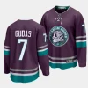 radko gudas ducks purple 2023 2430th anniversary premier jersey