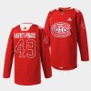 rafael harvey pinard canadiens red 2023indigenous celebration night warmup jersey