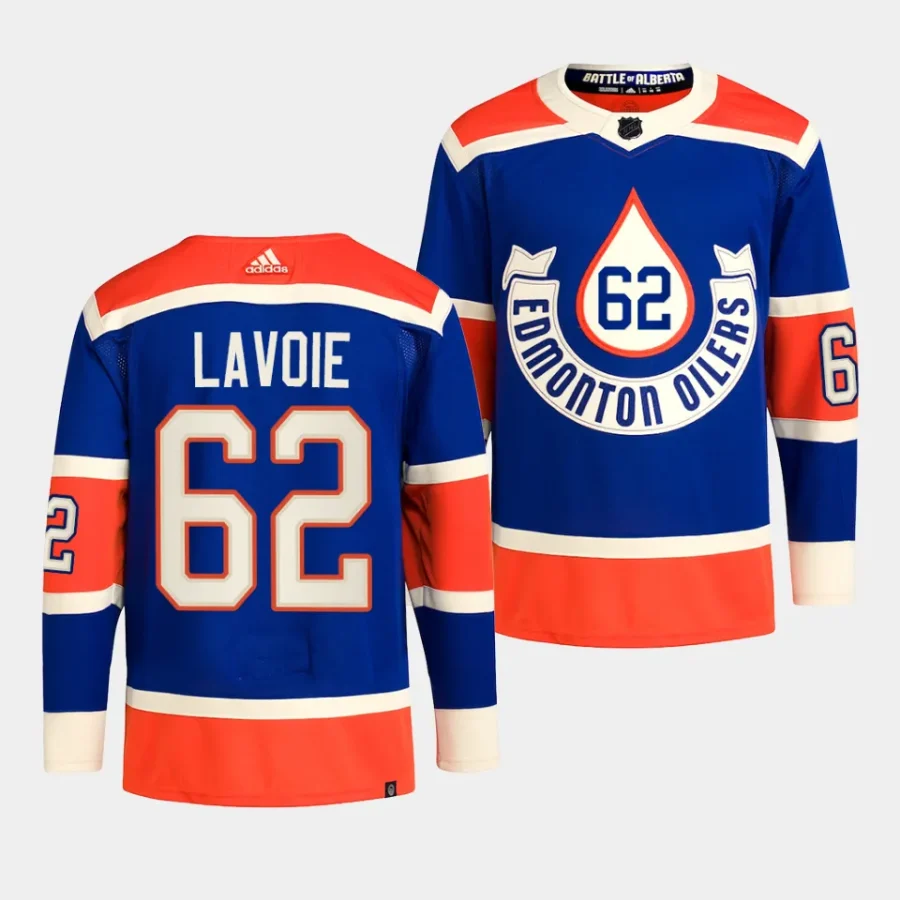 raphael lavoie oilers royal 2023 nhl heritage classic primegreen authentic playerjersey