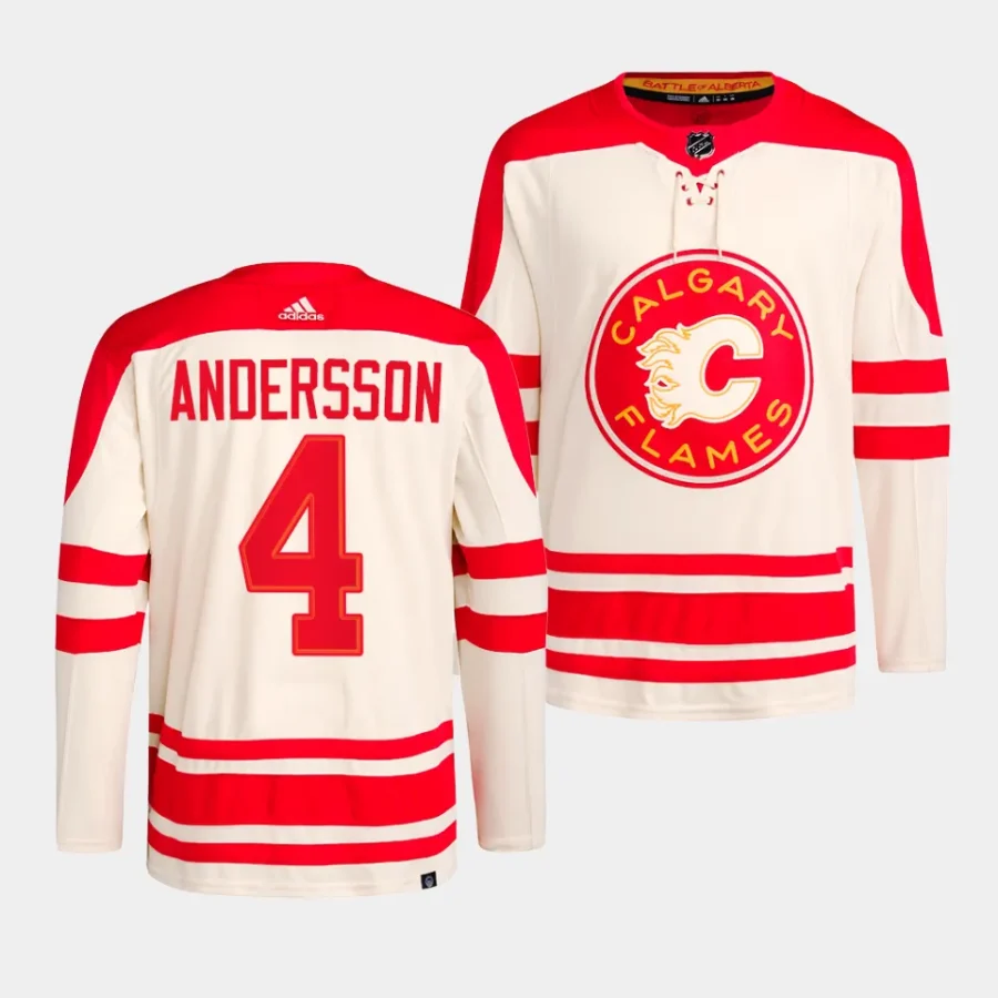 rasmus andersson flames cream 2023 nhl heritage classic primegreen authentic playerjersey