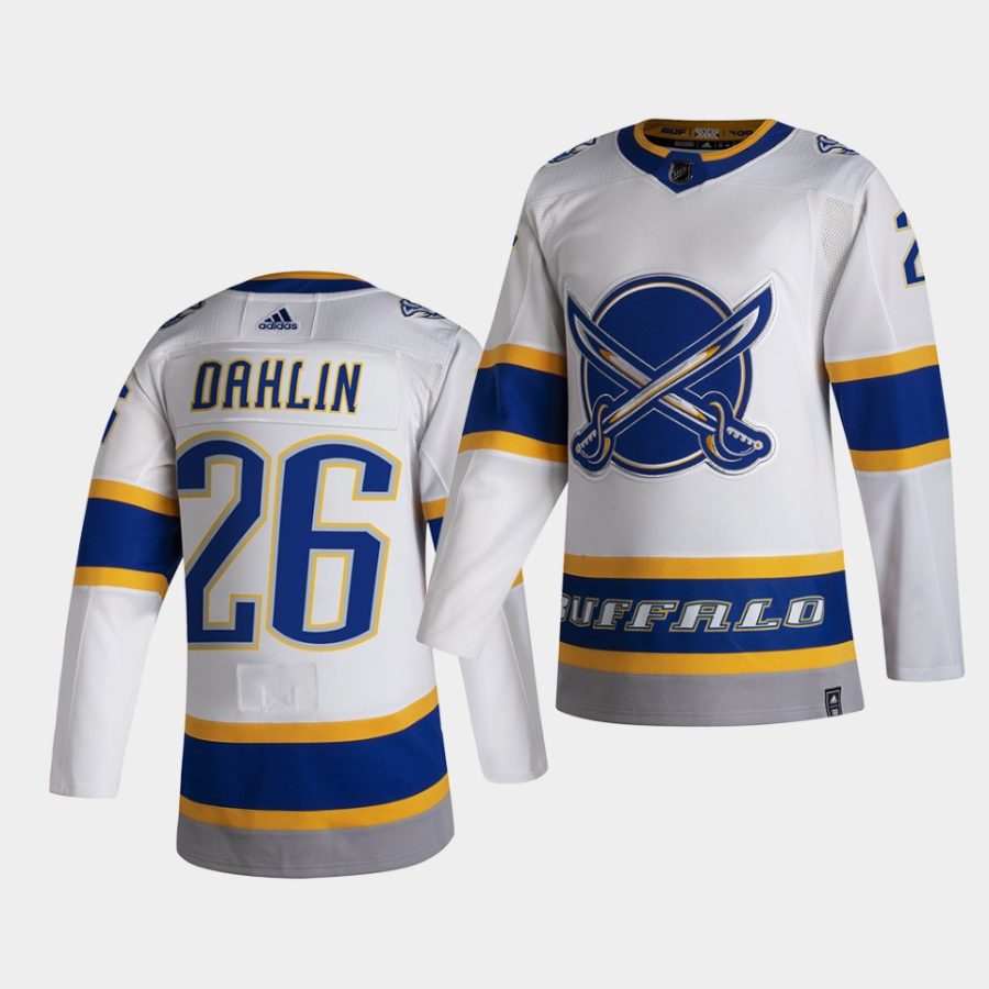 rasmus dahlin sabres white 2021 reverse retro special edition authentic jersey