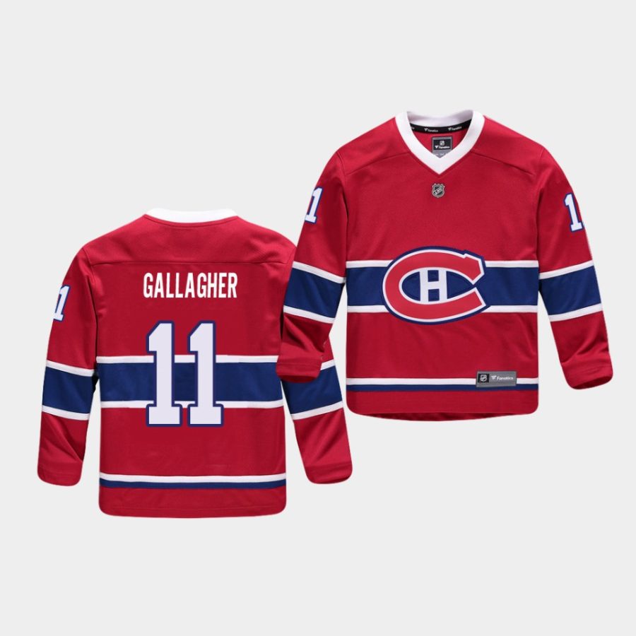 red canadienssideline brendan gallagher jersey