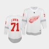 red wings dylan larkin white 2021 reverse retro youth jersey