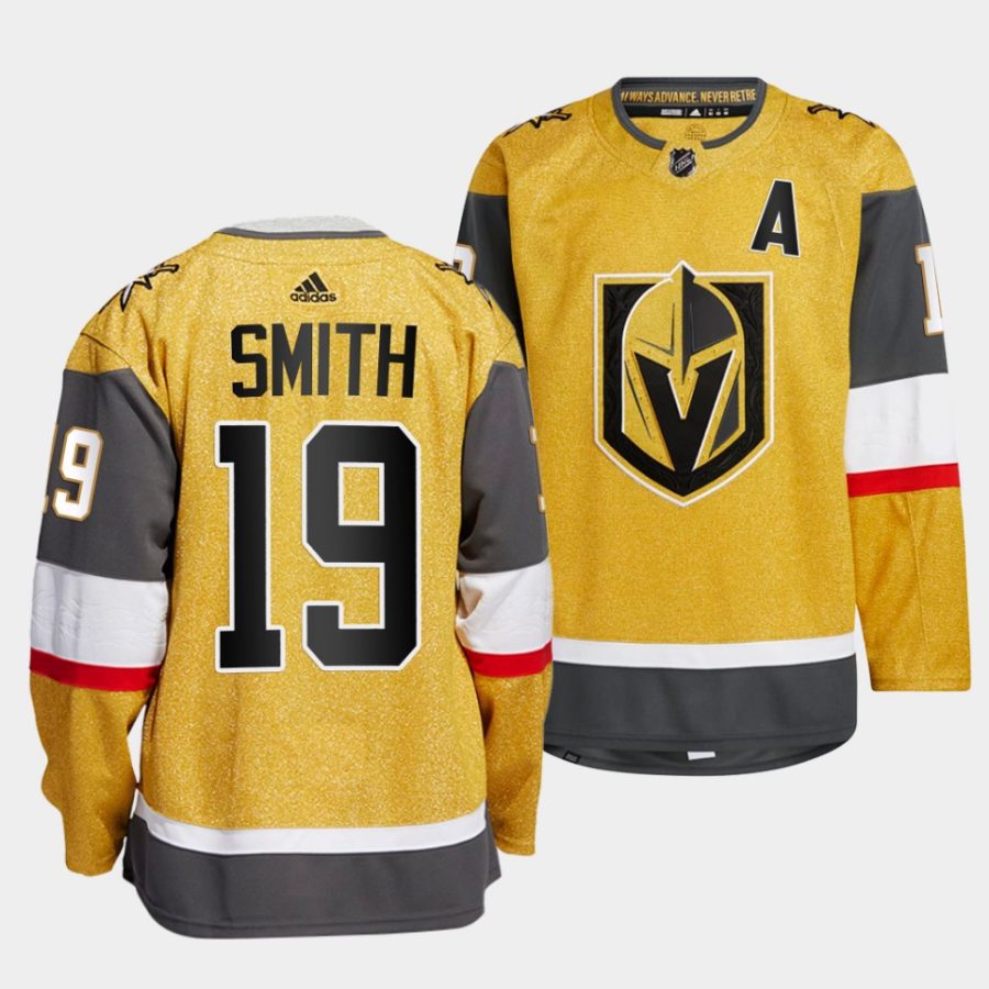 reilly smith golden knights gold 2022 23home authentic jersey