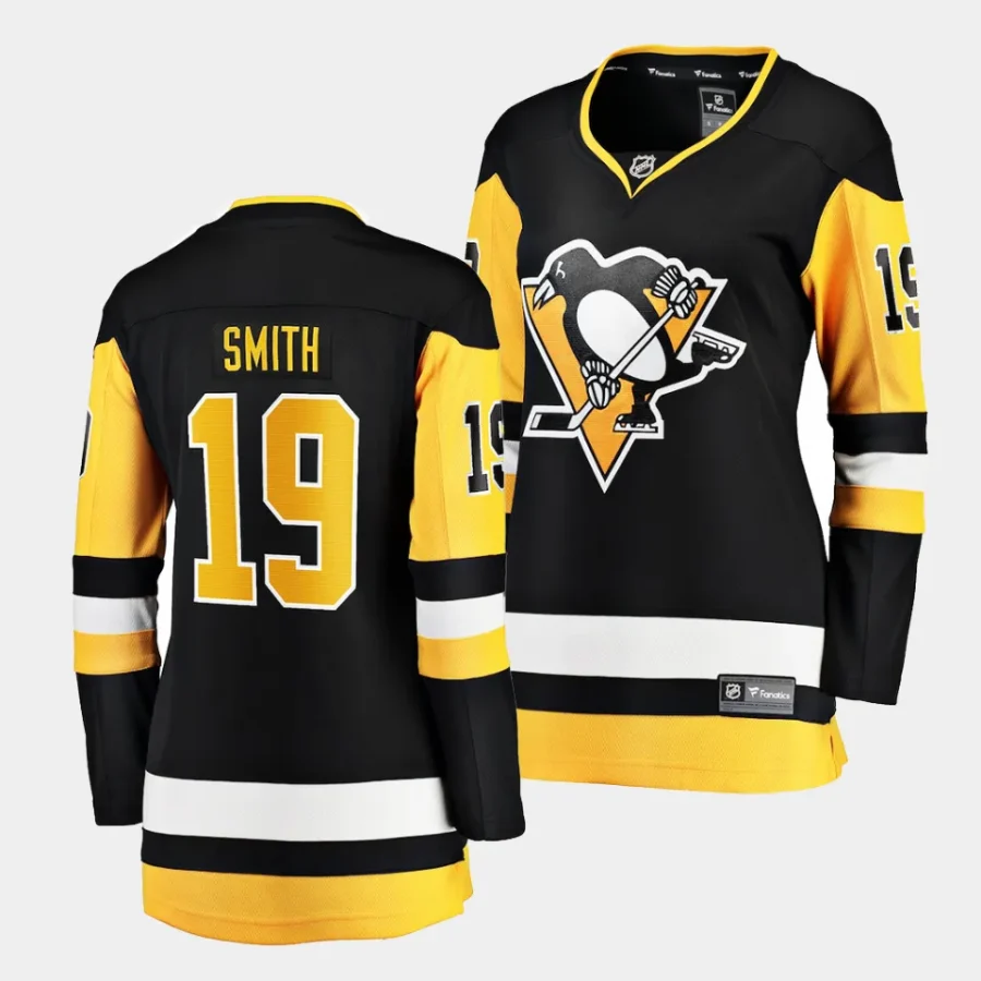 reilly smith penguins black home women jerseys 0