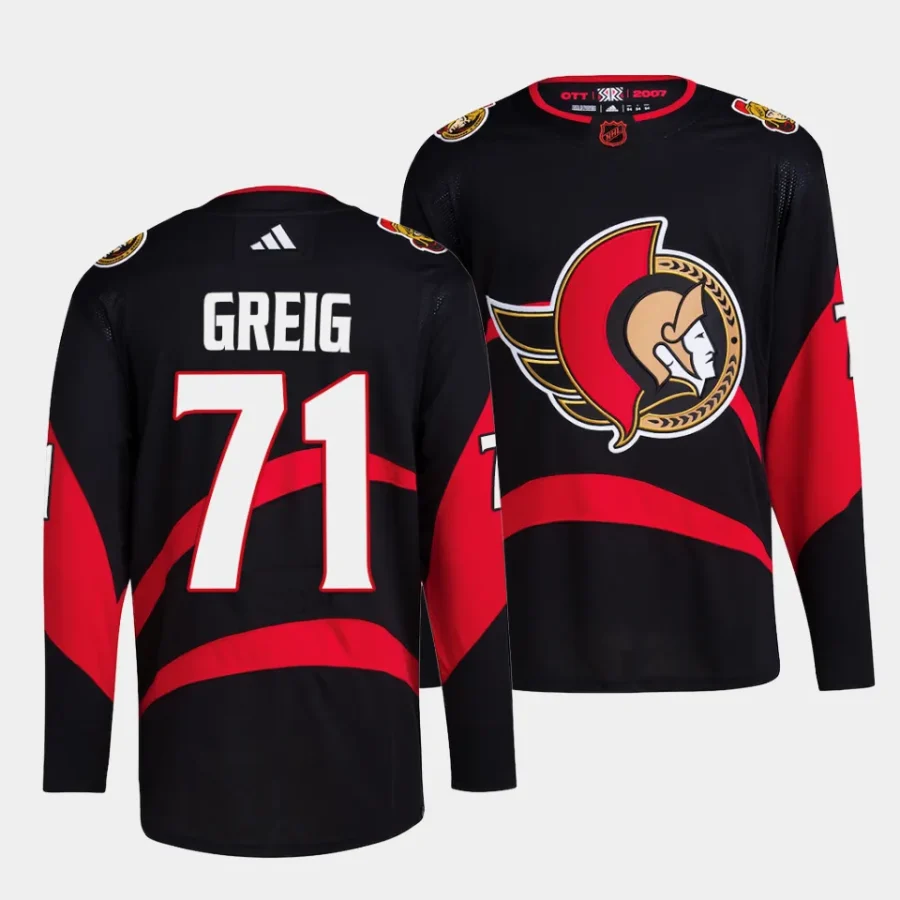 ridly greig senators black reverse retro 2.0 primegreen authentic projersey