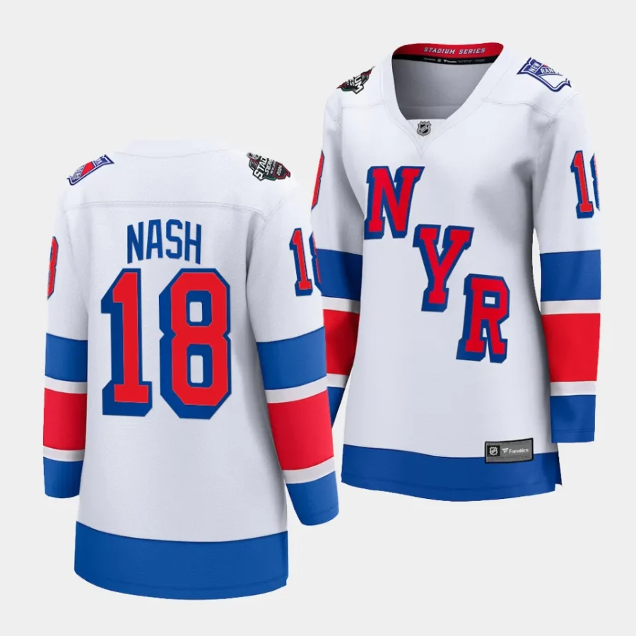 riley nash rangers white 2024 nhl stadium series breakaway player womenjersey