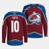 riley tufte avalanche burgundy home primegreen authentic projersey