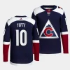 riley tufte avalanche navy alternate primegreen authentic projersey