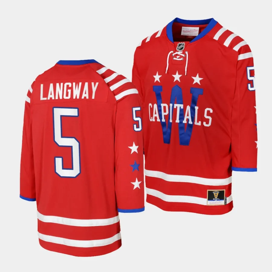 rod langway capitals 2015 blue line youth redmitchell ness jersey