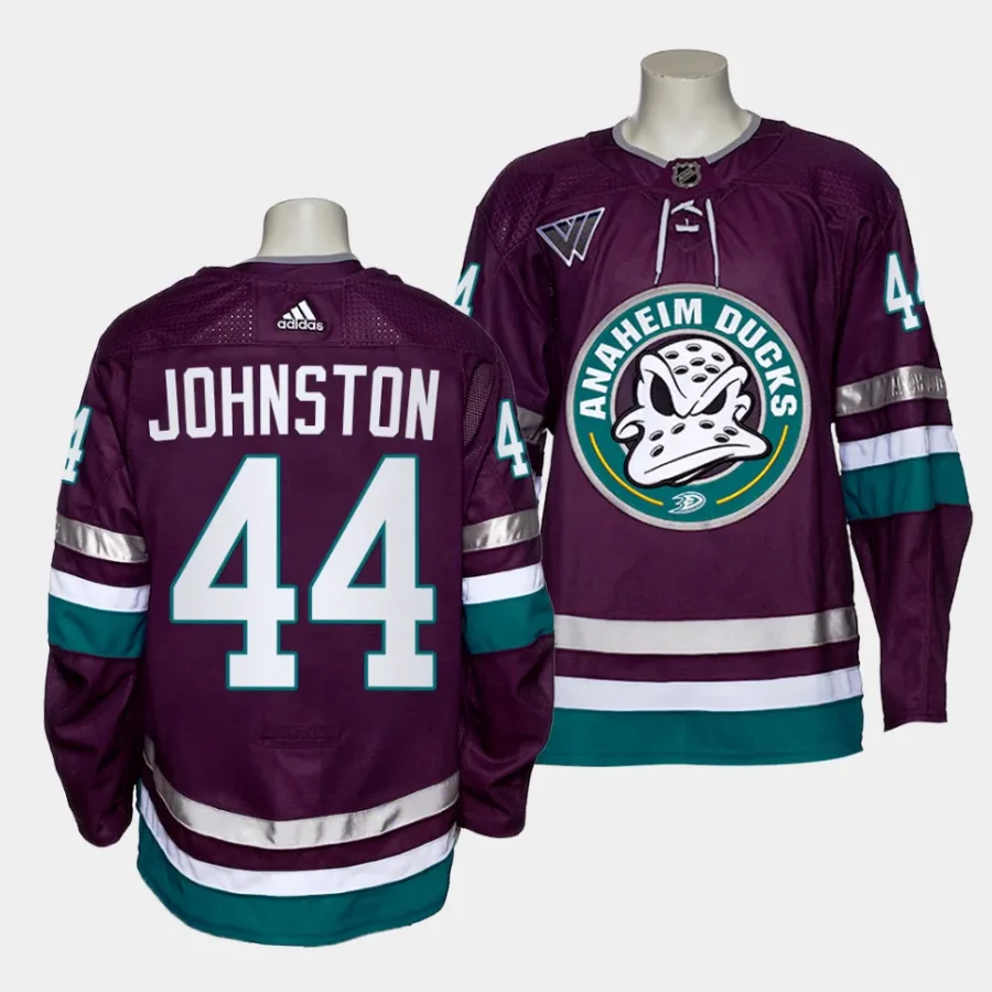 ross johnston ducks navy alternate 30th season jersey