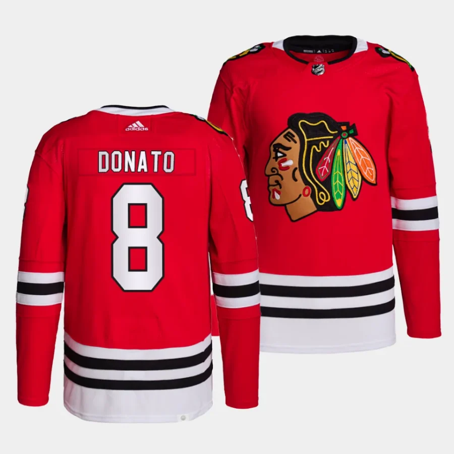 ryan donato blackhawks red home primegreen authentic projersey