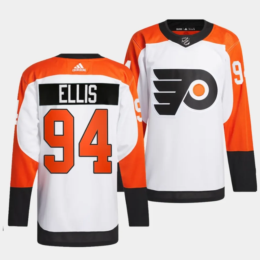 ryan ellis flyers white 2023 24authentic away jersey