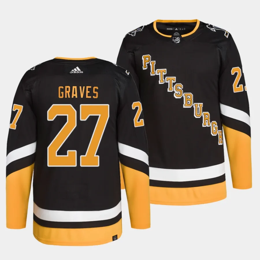 ryan graves penguins black alternate authentic pro primegreenjersey