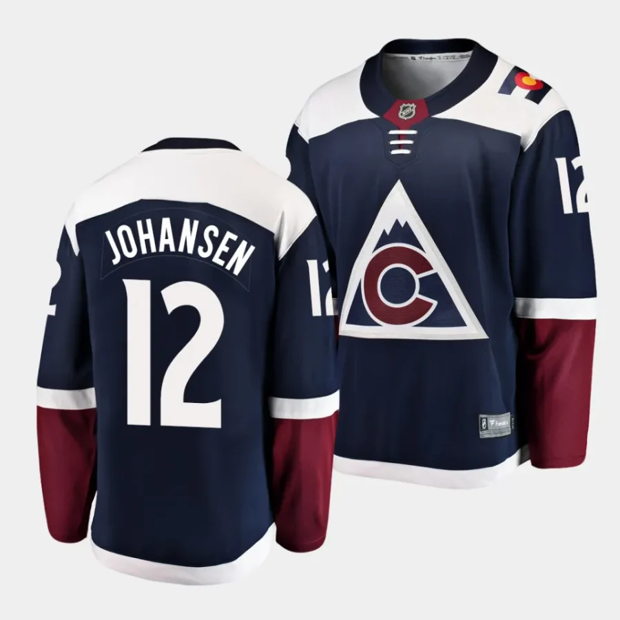 ryan johansen avalanche navy alternate breakaway player jersey