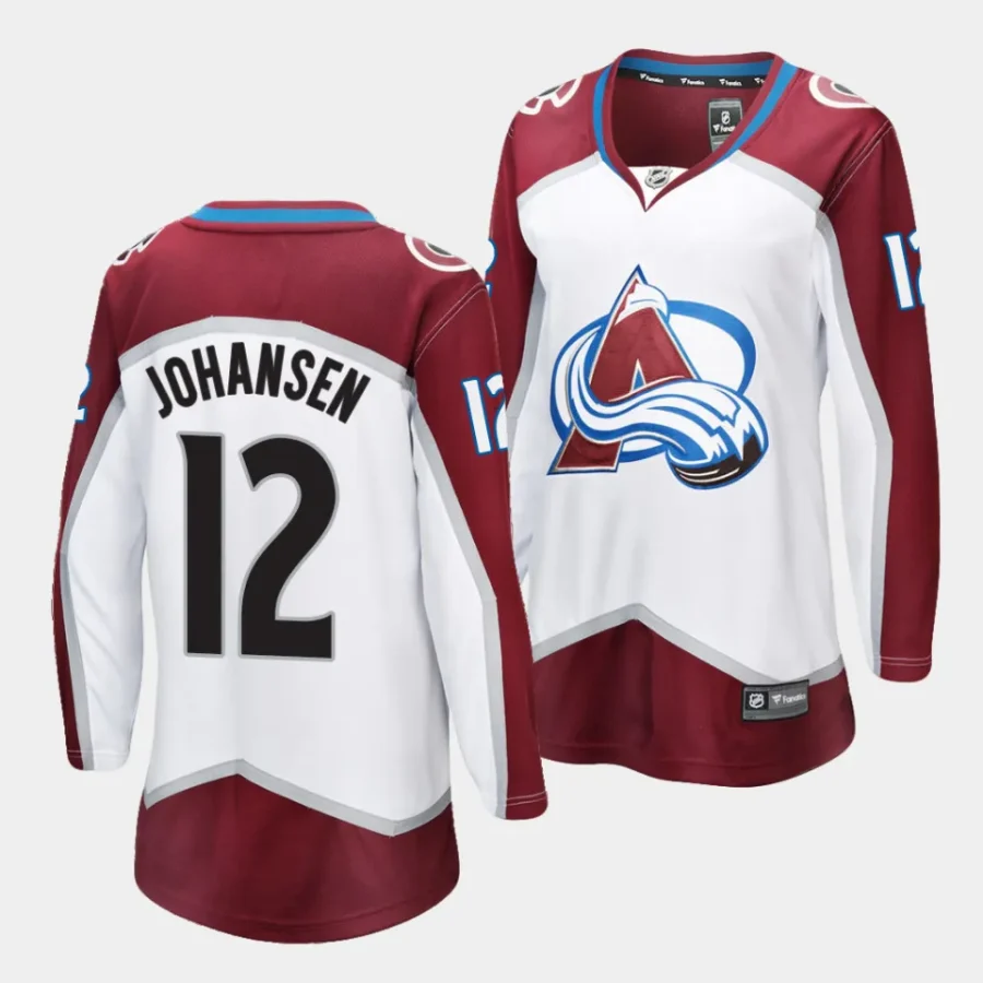 ryan johansen avalanche white away breakaway player womenjersey