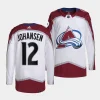 ryan johansen avalanche white away primegreen authentic projersey