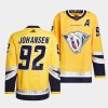 ryan johansen predators yellow 2022reverse retro 2.0 authentic primegreen jersey