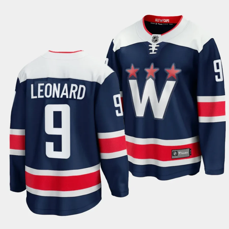 ryan leonard capitals navy alternate 2023 nhl draft premier breakawayjersey