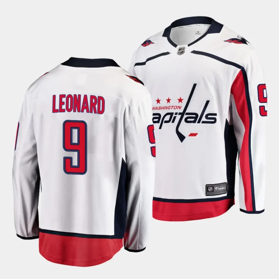 ryan leonard capitals white away 2023 nhl draft breakaway playerjersey