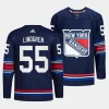 ryan lindgren rangers navy 2023 24alternate authentic third jersey