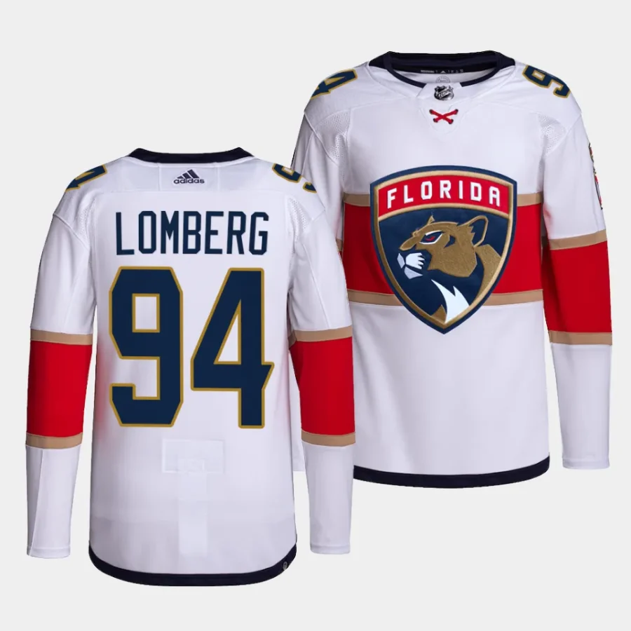 ryan lomberg panthers white away primegreen jersey