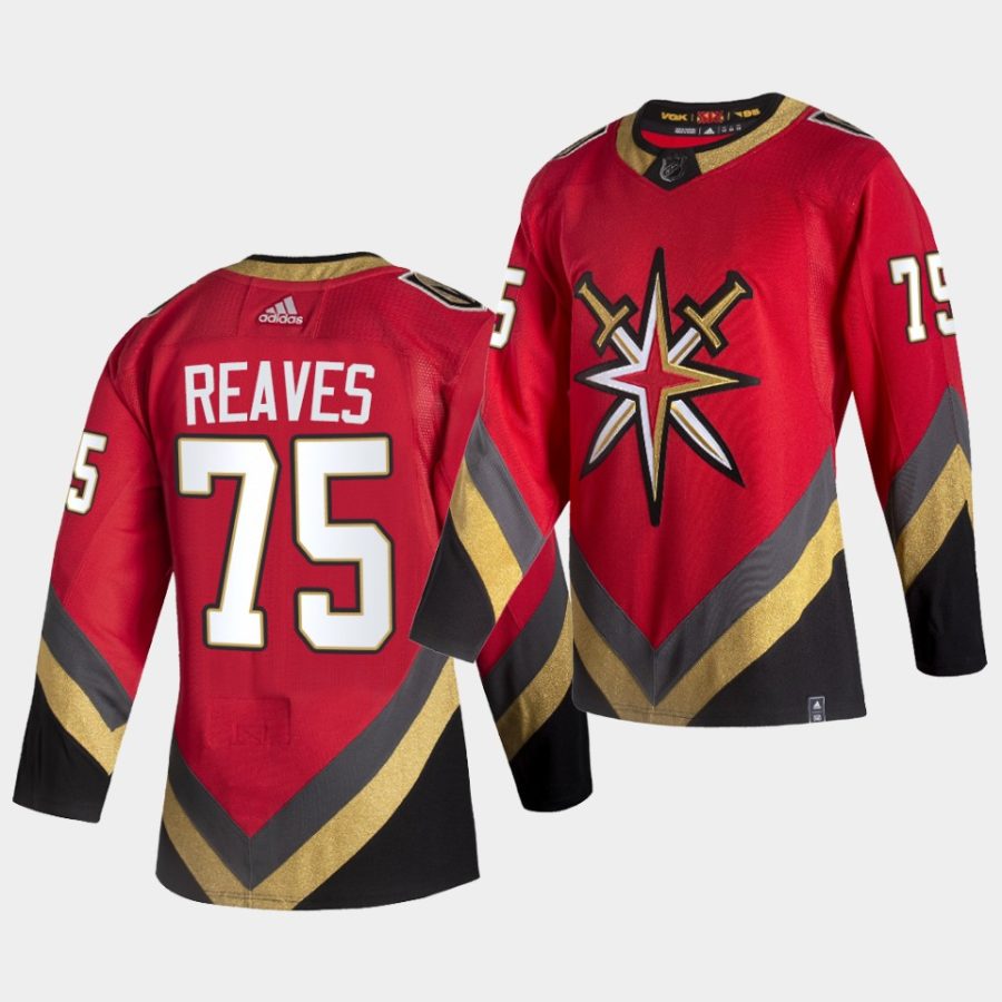 ryan reaves golden knights red reverse retro fourth authentic jersey