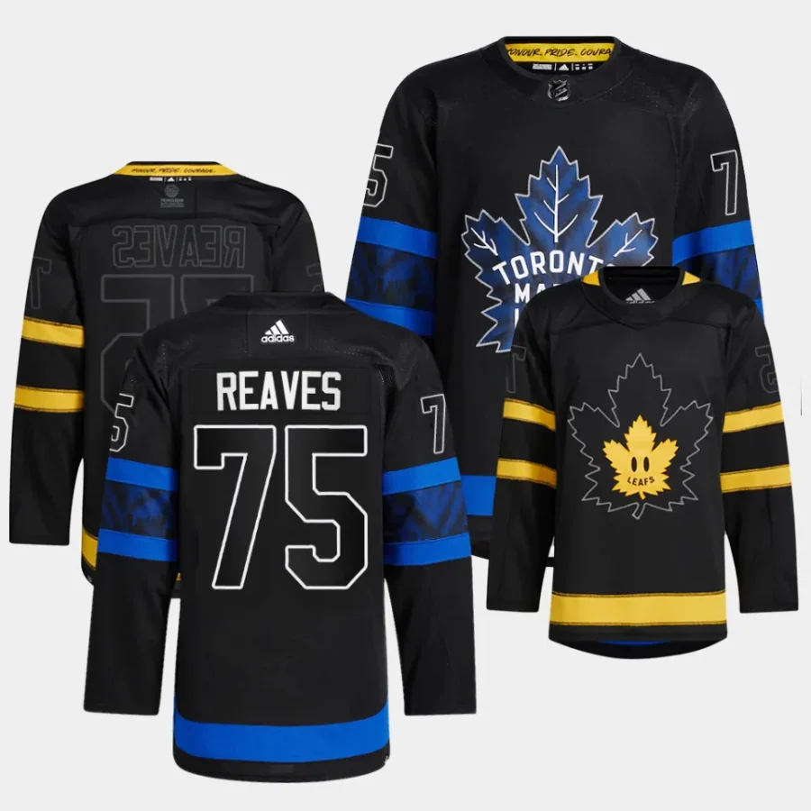 ryan reaves maple leafs black alternate authentic pro menjersey