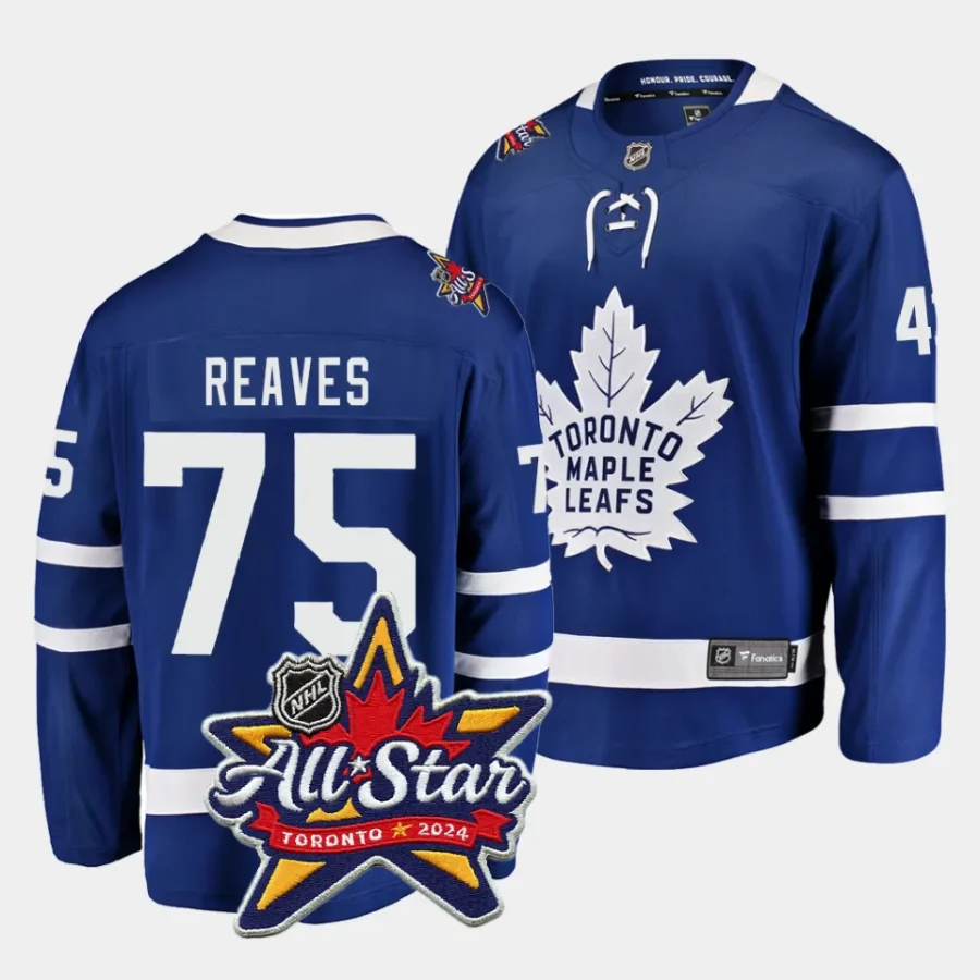 ryan reaves maple leafs royal 2024 nhl all star patch home jersey