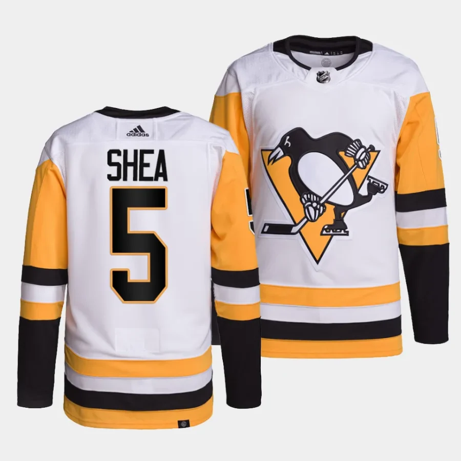 ryan shea penguins white away primegreen authentic projersey