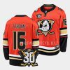 ryan strome ducks orange 2023 2430th anniversary home jersey